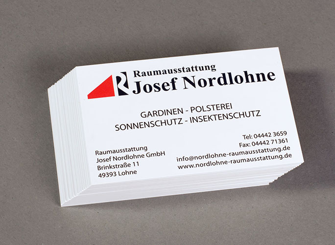 Print Entwurf Visitenkarten